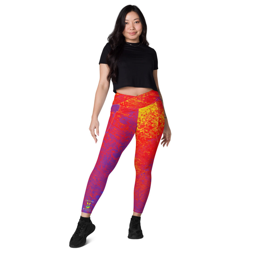 Women's Crossover leggings with pockets