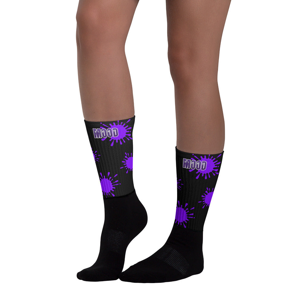 Hippy Mood Purple Splash Socks