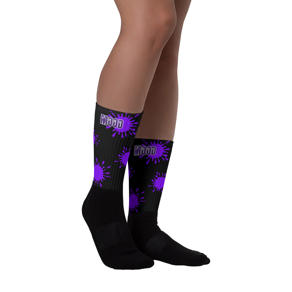 Hippy Mood Purple Splash Socks
