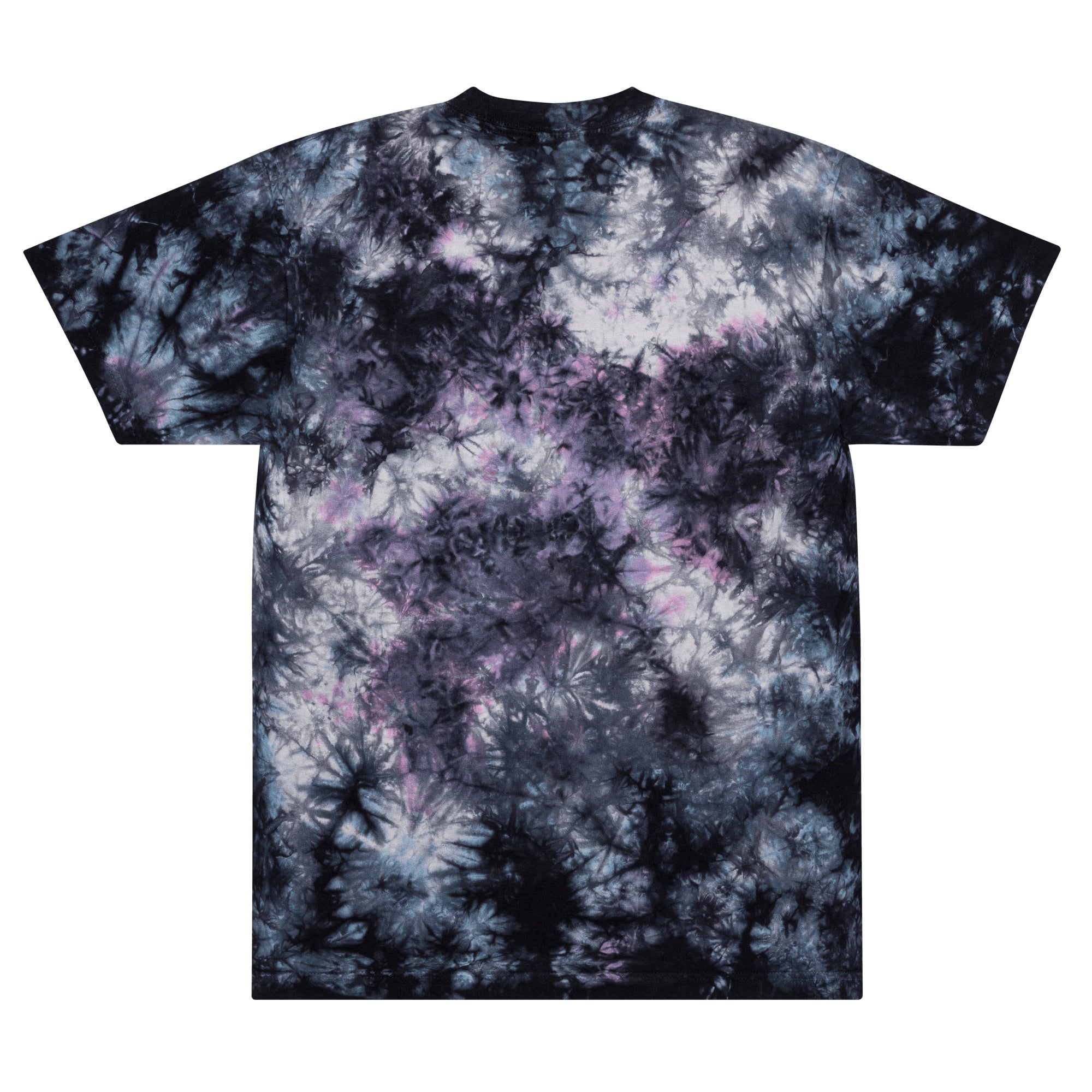Oversized Tie Dye Shirt | Hippy Mood Logo Embroidered